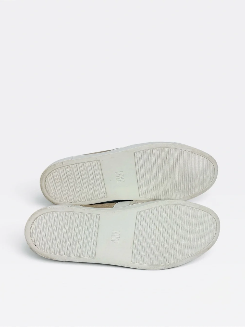 Frye Ivy Stitch Beige Ivory Women’s Slip On Leather Sneakers Comfort Sporty 8.5